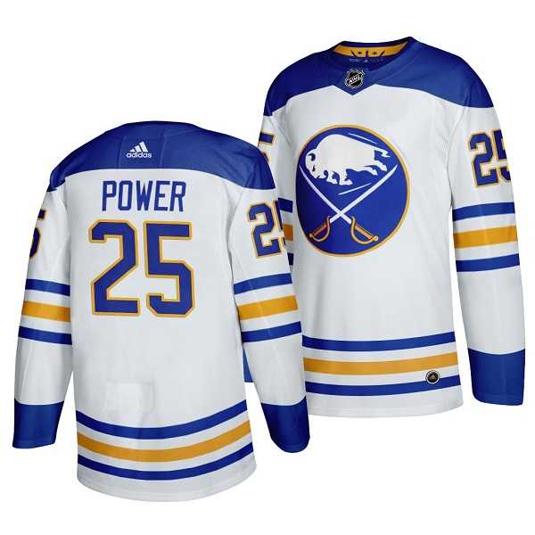 Men%27s Buffalo Sabres #25 Owen Power White Stitched Jersey Dzhi->buffalo sabres->NHL Jersey